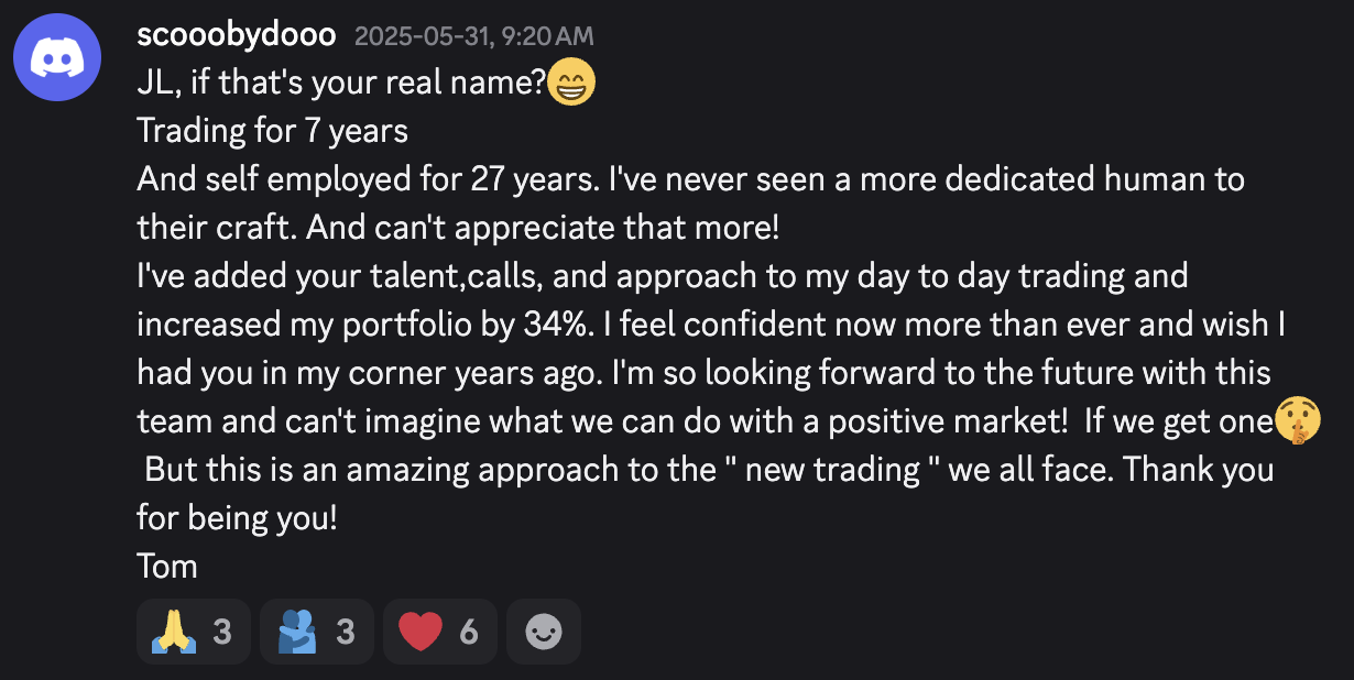 Stocks To Freedom member testimonial 33