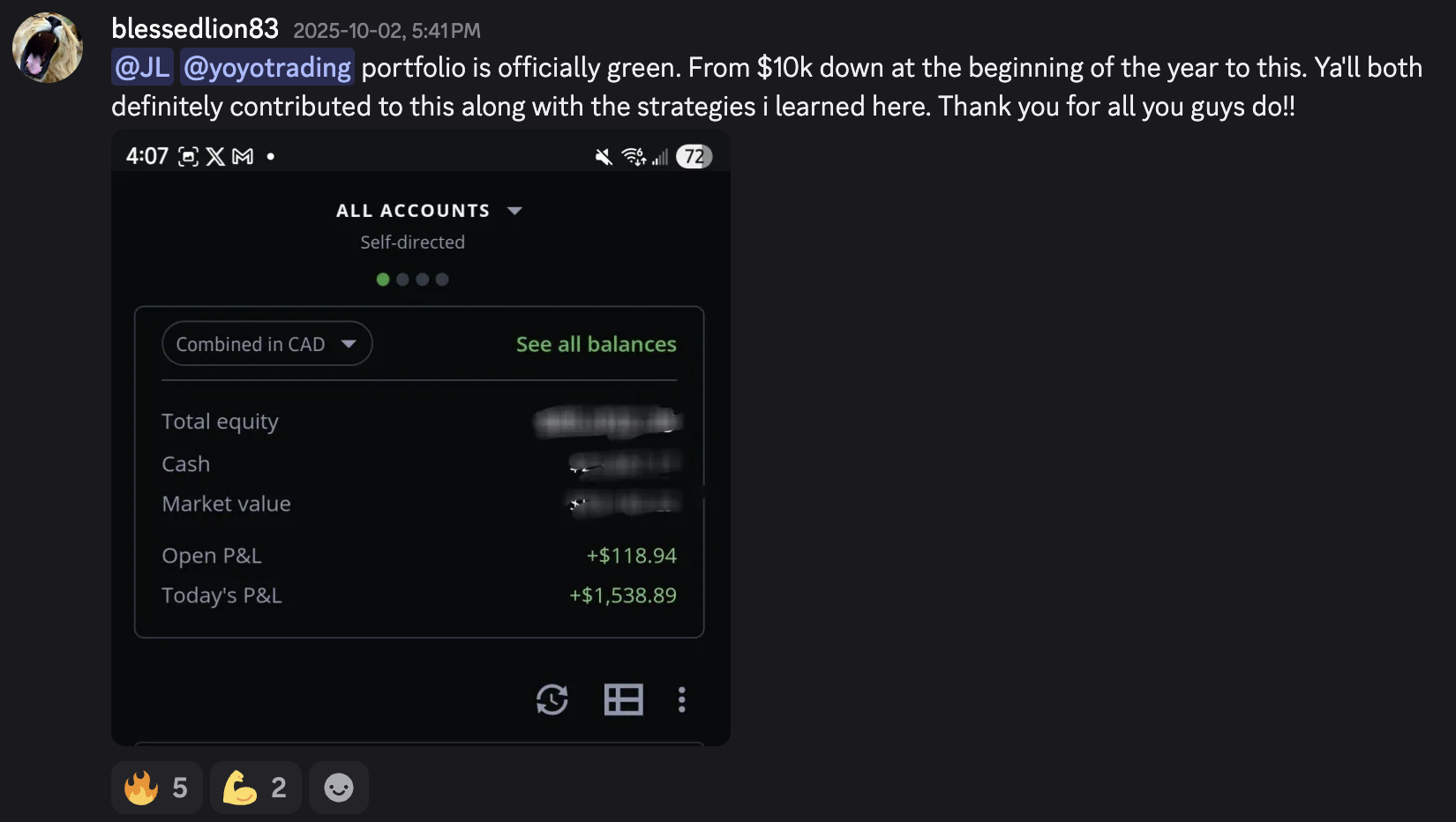 Stocks To Freedom member testimonial 64